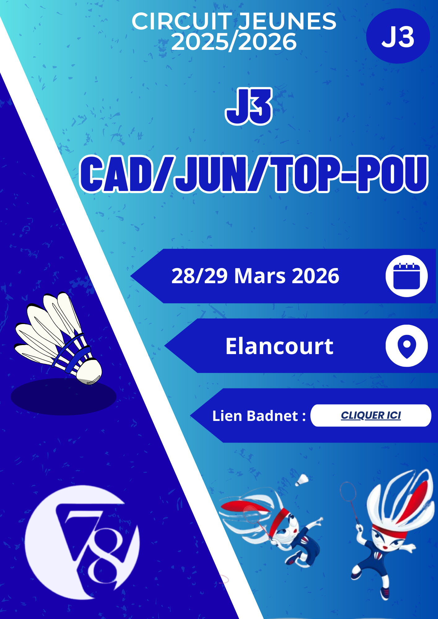 Circuit Jeune Départemental 78 - J3 Cadets Juniors Top Poussins